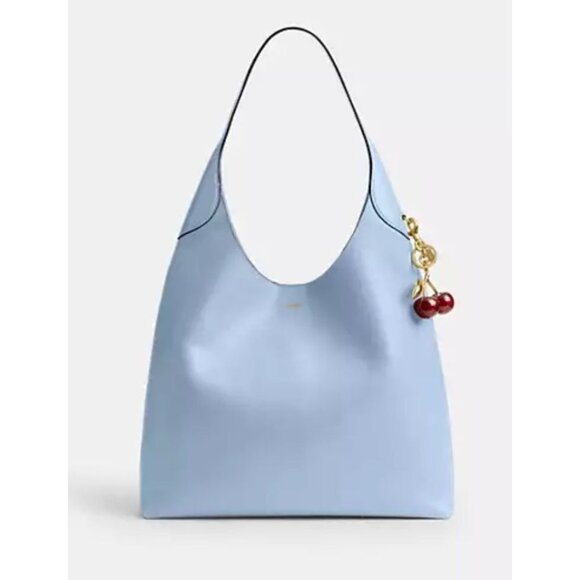 NWT AUTHENTIC COACH LARGE BROOKLYN 39 IN BLUEBELL HOBO HANDBAG - Picture 1 of 9